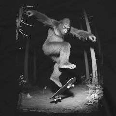 Bigfoot Skateboard Nacht Avontuur