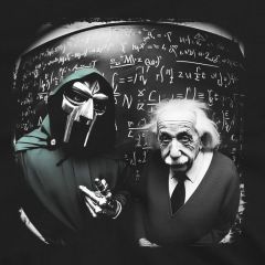 Einstein en Doom: Een geniale samenwerking T-shirt