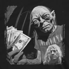 Gollum Stoor Hobbit van het Rivervolk T-Shirt – Rockt de Nirvana-vibes