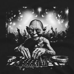 Smeagol op de Decks: Het Ultieme Party T-shirt