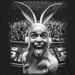 Techno Konijn Khaleesi DJ Feestster T-shirt - Game of Thrones Ontmoet Rave