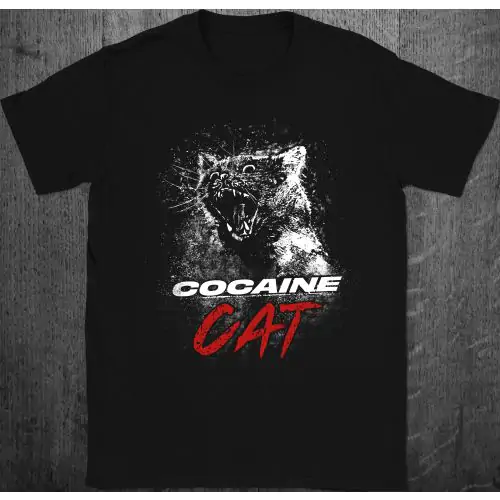 Cocaine Cat - cocaine bear movie t-shirt