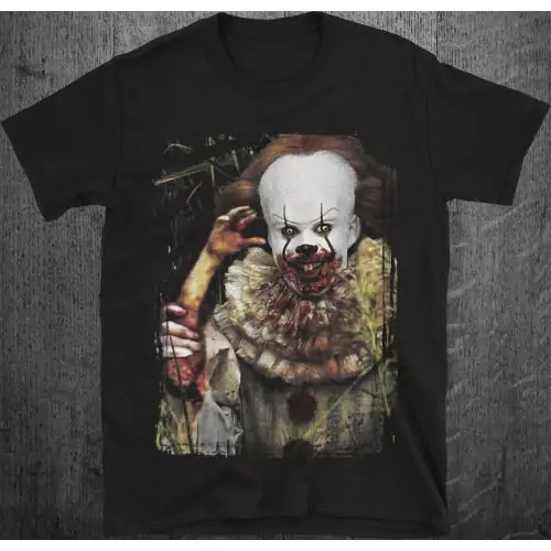 Hallo! Griezelig IT-clownshirt van Stephen King Psycho Horror Bill Skarsgard Tim Curry